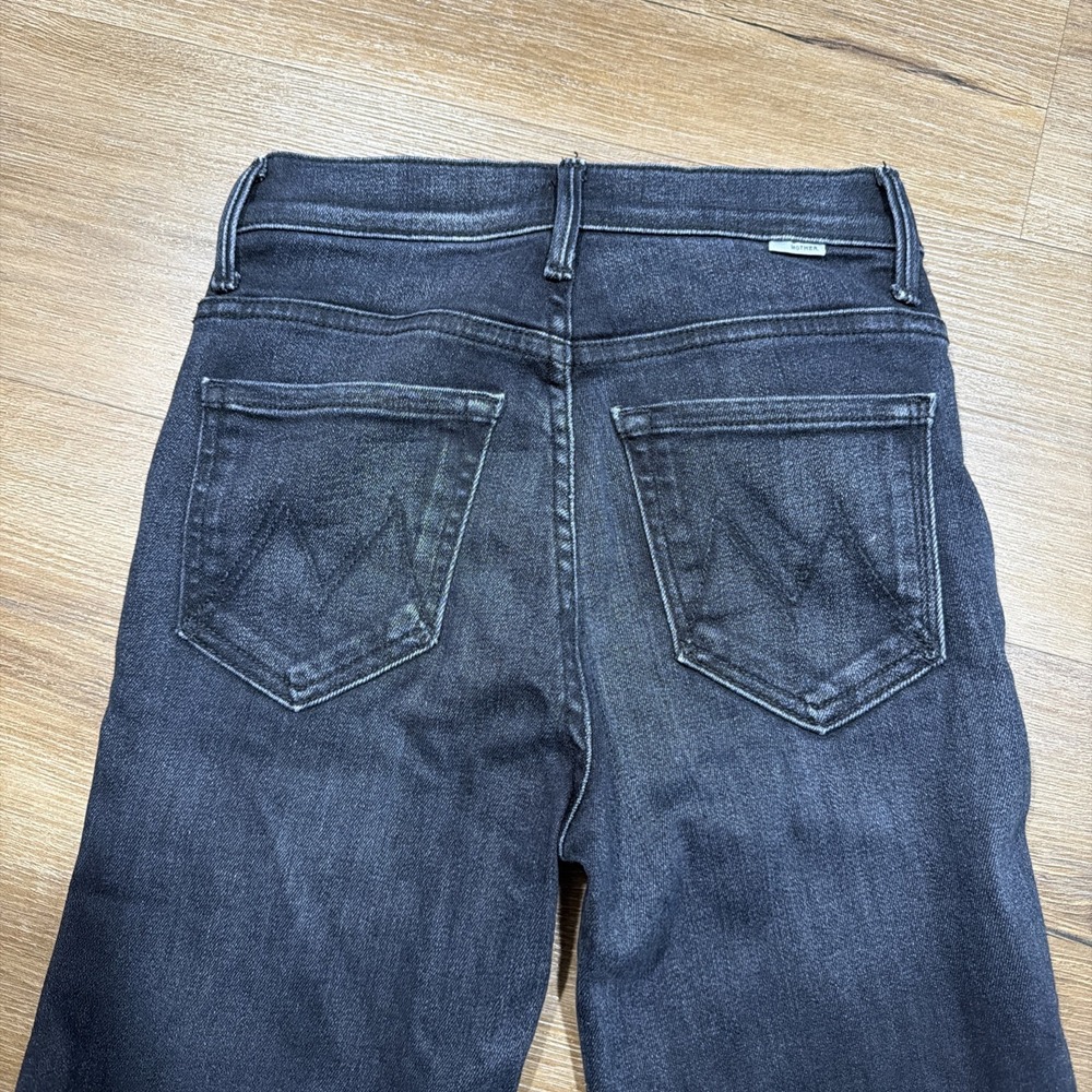 Mother Jeans Womens 24 The Weekender Fray Flare Thunder Road Denim Stretch - Picture 13 of 13